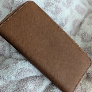 Michael Kors Tan Zip-Around Wallet